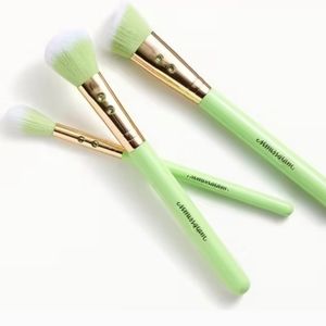 Slmissglam 3pcs green brush set